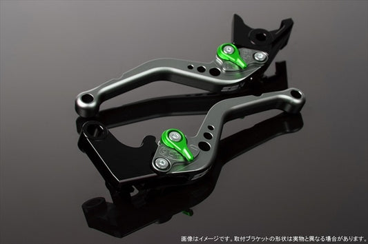 【エスエスケイ スピードラ】アジャストレバー スタンダード ショート  Mチタン/Mグリーン NINJA1000 17-18/Z900RS LVCM028TM-GN