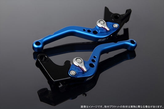 【エスエスケイ スピードラ】アジャストレバー スタンダード ショート  Mブルー/Mシルバー NINJA1000 17-18/Z900RS LVCM028BE-SR