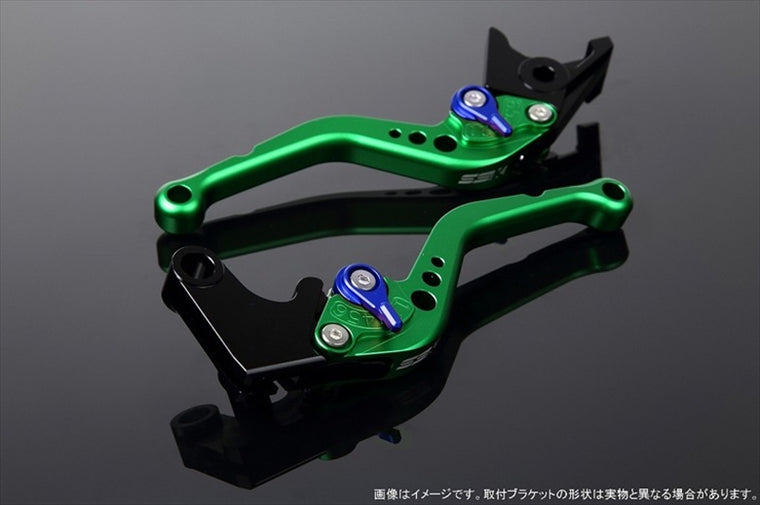 【エスエスケイ スピードラ】アジャストレバー スタンダード ショート  Mグリーン/Mブルー NINJA1000 17-18/Z900RS LVCM028GN-BE