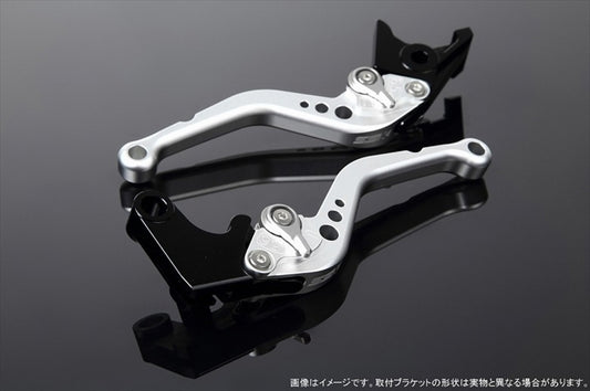 SPEEDRA(エスエスケイ スピードラ)｜アジャストレバー スタンダード ショート Mシルバー/Mシルバー YZF-R6 17-｜LVCM045SR-SR