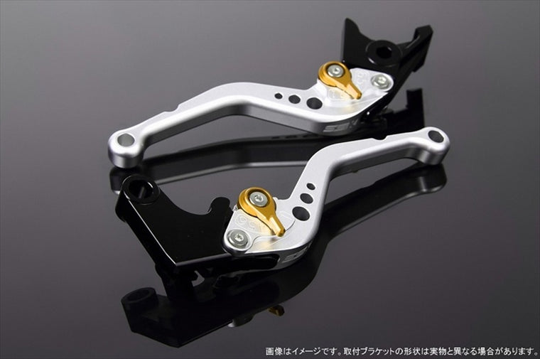 SPEEDRA(エスエスケイ スピードラ)｜アジャストレバー スタンダード ショート Mシルバー/Mゴールド YZF-R6 17-｜LVCM045SR-GD