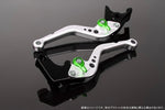 SPEEDRA(エスエスケイ スピードラ)｜アジャストレバー スタンダード ショート Mシルバー/Mグリーン YZF-R6 17-｜LVCM045SR-GN