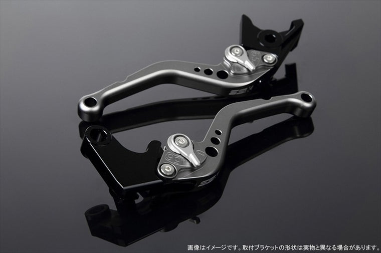 SPEEDRA(エスエスケイ スピードラ)｜アジャストレバー スタンダード ショート Mチタン/Mシルバー YZF-R6 17-｜LVCM045TM-SR