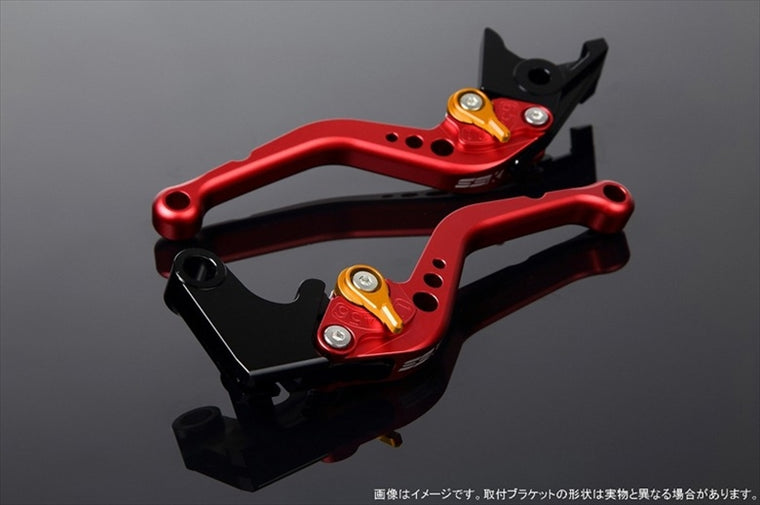 SPEEDRA(エスエスケイ スピードラ)｜アジャストレバー スタンダード ショート Mレッド/Mゴールド YZF-R6 17-｜LVCM045RD-GD