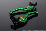 SPEEDRA(エスエスケイ スピードラ)｜アジャストレバー スタンダード ショート Mグリーン/Mゴールド YZF-R6 17-｜LVCM045GN-GD