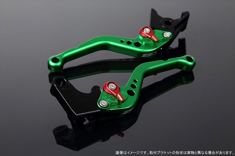 SPEEDRA(エスエスケイ スピードラ)｜アジャストレバー スタンダード ショート Mグリーン/Mレッド YZF-R6 17-｜LVCM045GN-RD