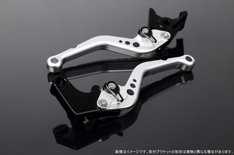 エスエスケイ スピードラ｜アジャストレバー スタンダード ショート Mシルバー/Mブラック Monster 821 HYPERMOTARD 821｜LVCM060SR-BK
