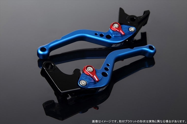 エスエスケイ スピードラ｜アジャストレバー スタンダード ショート Mブルー/Mレッド Monster 821 HYPERMOTARD 821｜LVCM060BE-RD