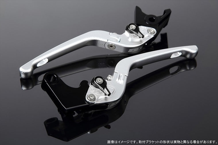 【エスエスケイ スピードラ】アジャストレバー 3D可倒式 Mシルバー/Mブラック CB400SF NC31 LVDM002SR-BK