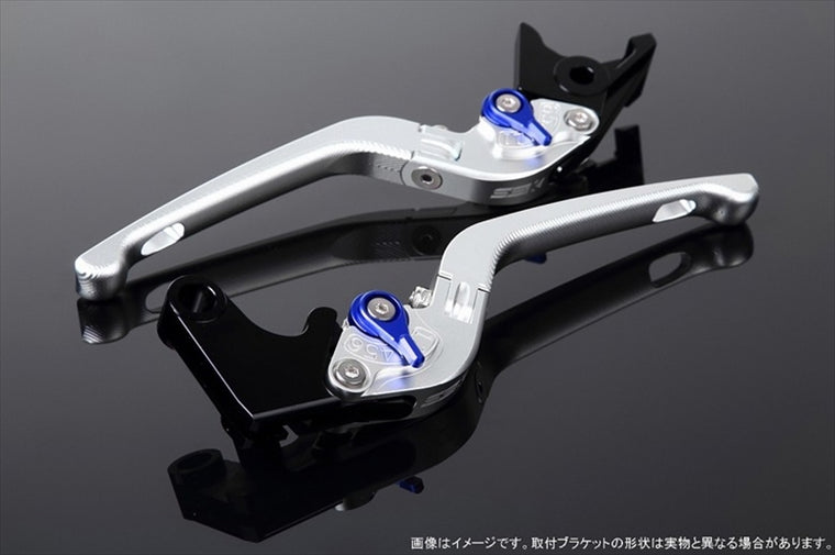 【エスエスケイ スピードラ】アジャストレバー 3D可倒式 Mシルバー/Mブルー CB400SF NC31 LVDM002SR-BE