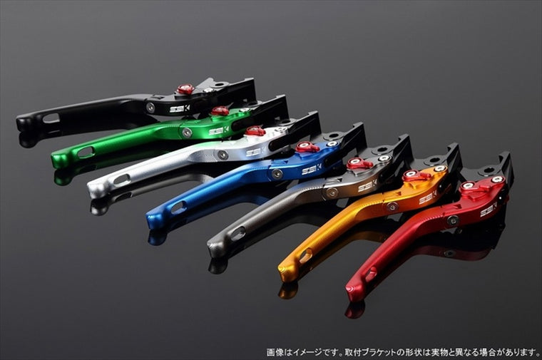 【エスエスケイ スピードラ】アジャストレバー 3D可倒式 Mゴールド/Mレッド CB400SF NC31 LVDM002GD-RD