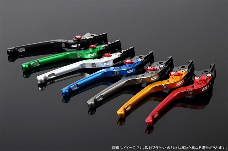 エスエスケイ スピードラ｜アジャストレバー 3D可倒式 Mシルバー/Mグリーン CBR1000RR 17-｜LVDM016SR-GN