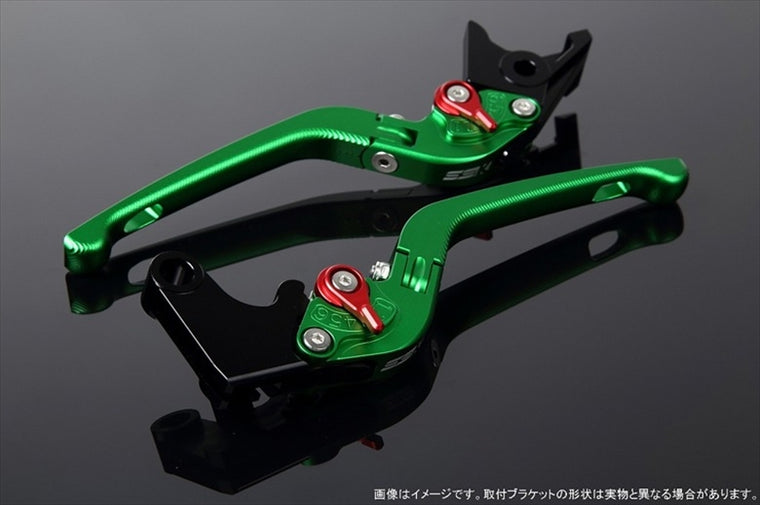 エスエスケイ スピードラ｜アジャストレバー 3D可倒式 Mグリーン/Mレッド CBR1000RR 17-｜LVDM016GN-RD