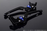 SPEEDRA(エスエスケイ スピードラ)｜アジャストレバー 3D可倒式 Mブラック/Mブルー MT-09TRACER 15-18｜LVDM039BK-BE