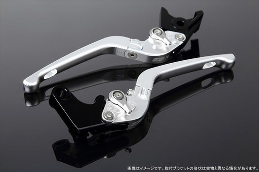 SPEEDRA(エスエスケイ スピードラ)｜アジャストレバー 3D可倒式 Mシルバー/Mシルバー MT-09TRACER 15-18｜LVDM039SR-SR