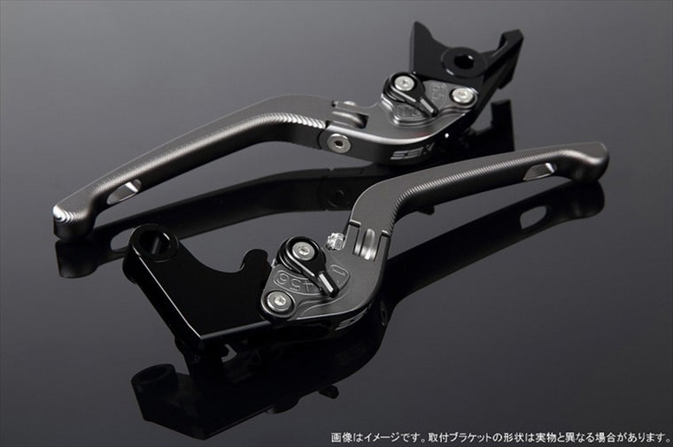 SPEEDRA(エスエスケイ スピードラ)｜アジャストレバー 3D可倒式 Mチタン/Mブラック MT-09TRACER 15-18｜LVDM039TM-BK