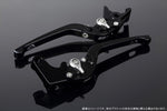 【エスエスケイ スピードラ】アジャストレバー 3D可倒式 Mブラック/Mシルバー GSX-R1000/R 09-18 GSX-S1000/F 15-18 LVDM053BK-SR