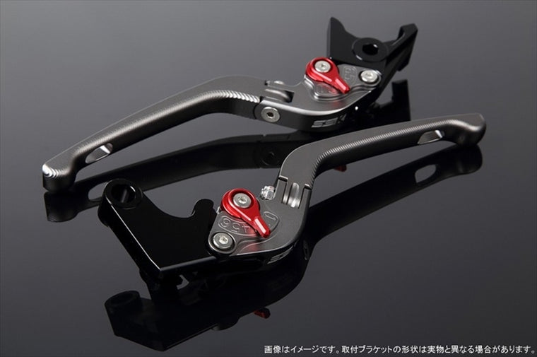 【エスエスケイ スピードラ】アジャストレバー 3D可倒式 Mチタン/Mレッド GSX-R1000/R 09-18 GSX-S1000/F 15-18 LVDM053TM-RD