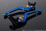 【エスエスケイ スピードラ】アジャストレバー 3D可倒式 Mブルー/Mゴールド GSX-R1000/R 09-18 GSX-S1000/F 15-18 LVDM053BE-GD