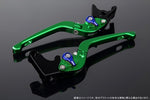 【エスエスケイ スピードラ】アジャストレバー 3D可倒式 Mグリーン/Mブルー GSX-R1000/R 09-18 GSX-S1000/F 15-18 LVDM053GN-BE