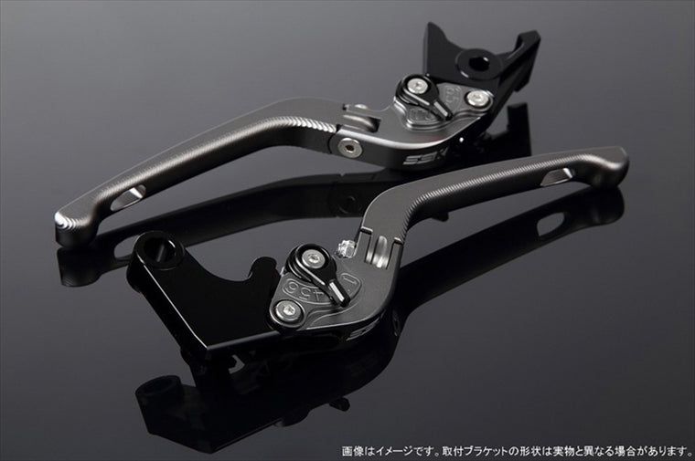 【エスエスケイ スピードラ】アジャストレバー 3D可倒式 Mチタン/Mブラック モンスター900 00-05 996/S/R/99-03 LVDM058TM-BK