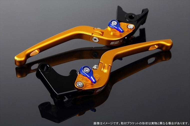 【エスエスケイ スピードラ】アジャストレバー 3D可倒式 Mゴールド/Mブルー Scrambler Sixty2 LVDM060GD-BE