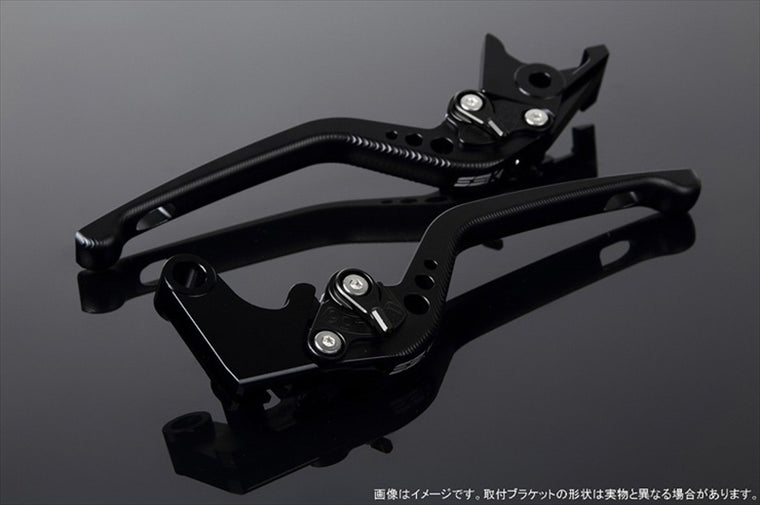 エスエスケイ スピードラ｜アジャストレバー 3D ロング Mブラック/Mブラック CB650F RC83/NC750S RC88｜LVEM009BK-BK