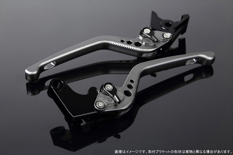 エスエスケイ スピードラ｜アジャストレバー 3D ロング Mチタン/Mブラック CB650F RC83/NC750S RC88｜LVEM009TM-BK