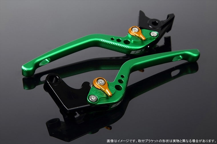 エスエスケイ スピードラ｜アジャストレバー 3D ロング Mグリーン/Mゴールド CB400SF Revo/CB400SB NC42 ABS車 -13｜LVEM013GN-GD