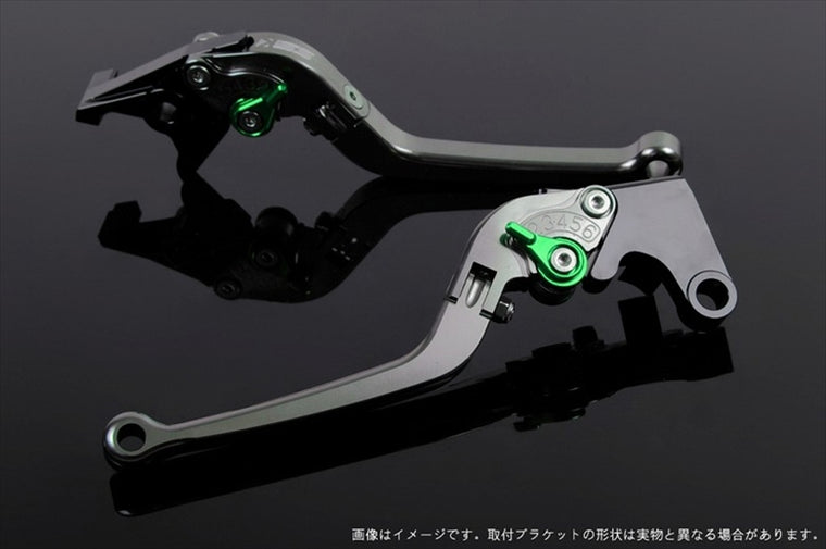 エスエスケイ スピードラ｜アジャストレバー スタンダード可倒式 チタン/グリーン Ninja ZX-14R ABS High Grade16-18｜KA0406925-GN