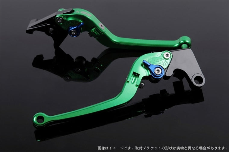 エスエスケイ スピードラ｜アジャストレバー スタンダード可倒式 グリーン/ブルー Ninja ZX-14R ABS High Grade16-18｜KA0406926-BE