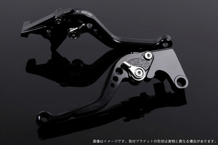 【エスエスケイ スピードラ】アジャストレバー スタンダード ショート  ブラック/シルバー NINJA1000 17-18/Z900RS KA0406983-SR