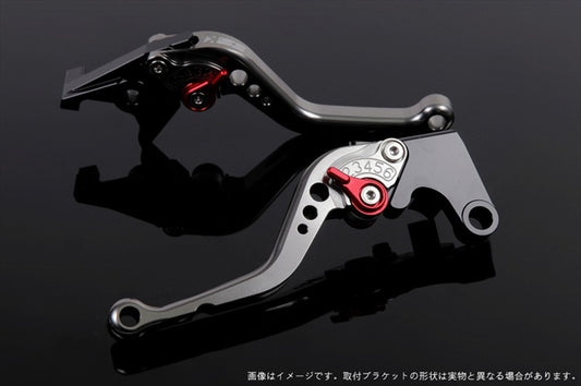 【エスエスケイ スピードラ】アジャストレバー スタンダード ショート  チタン/レッド NINJA1000 17-18/Z900RS KA0406988-RD