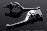 【エスエスケイ スピードラ】アジャストレバー 3D可倒式 シルバー/ブルー NINJA ZX-10R 16-18 KA0406767-BE