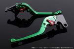 【エスエスケイ スピードラ】アジャストレバー 3D可倒式 グリーン/レッド NINJA ZX-10R 16-18 KA0406772-RD