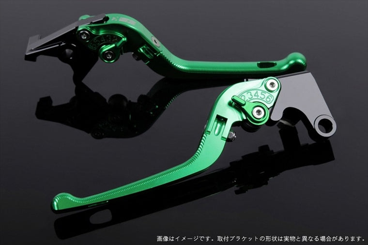 【エスエスケイ スピードラ】アジャストレバー 3D可倒式 グリーン/グリーン NINJA ZX-10R 16-18 KA0406772-GN