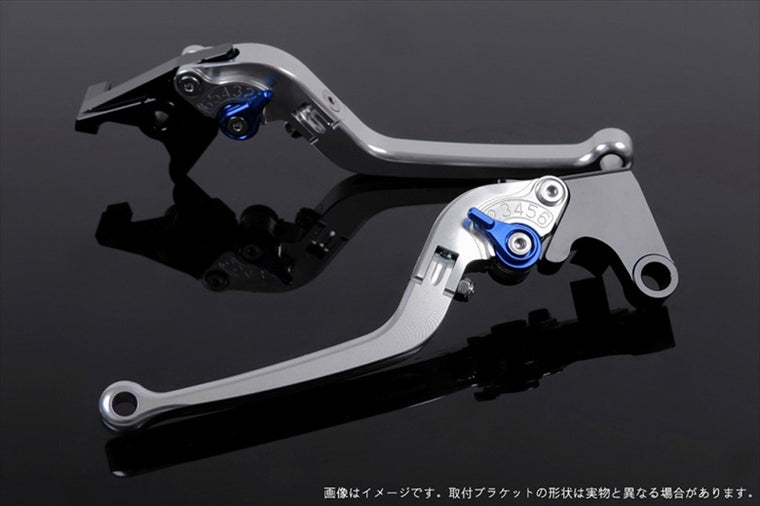 エスエスケイ スピードラ｜アジャストレバー スタンダード可倒式 シルバー/ブルー Ninja ZX-14R ABS High Grade16-18｜KA0406921-BE