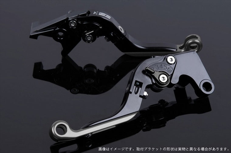 【エスエスケイ スピードラ】アジャストレバー 可倒延長式 ブラック/ブラック/チタン CB650F RC83 CBR650F RC83 HO0406689-BKTM