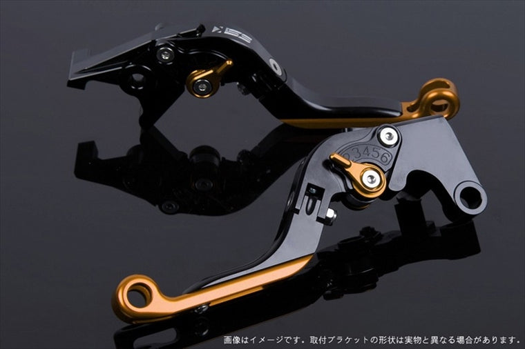 【エスエスケイ スピードラ】アジャストレバー 可倒延長式 ブラック/ゴールド/ゴールド CB650F RC83 CBR650F RC83 HO0406689-GDGD