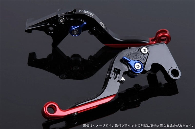 【エスエスケイ スピードラ】アジャストレバー 可倒延長式 ブラック/ブルー/レッド CB650F RC83 CBR650F RC83 HO0406689-BERD