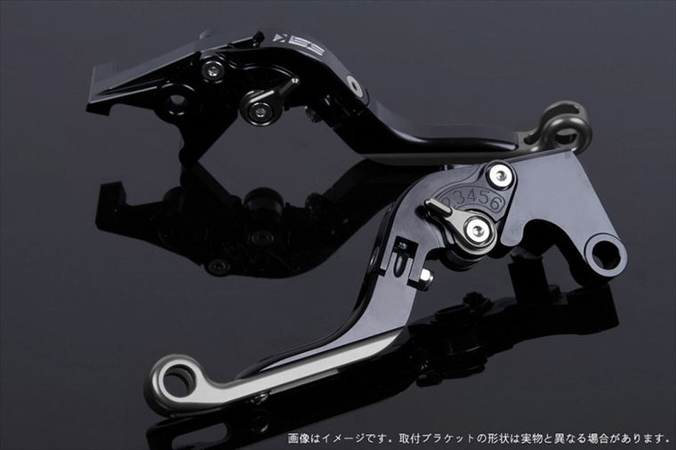 【エスエスケイ スピードラ】アジャストレバー 可倒延長式 ブラック/チタン/チタン CB650F RC83 CBR650F RC83 HO0406689-TMTM
