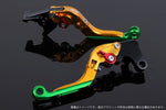 【エスエスケイ スピードラ】アジャストレバー 可倒延長式 ゴールド/レッド/グリーン CB650F RC83 CBR650F RC83 HO0406691-RDGN