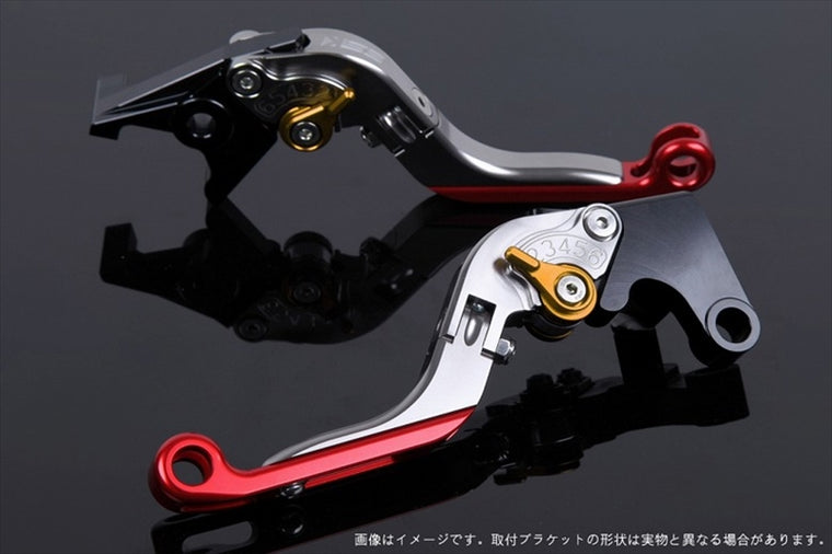 【エスエスケイ スピードラ】アジャストレバー 可倒延長式 チタン/ゴールド/レッド CB650F RC83 CBR650F RC83 HO0406694-GDRD