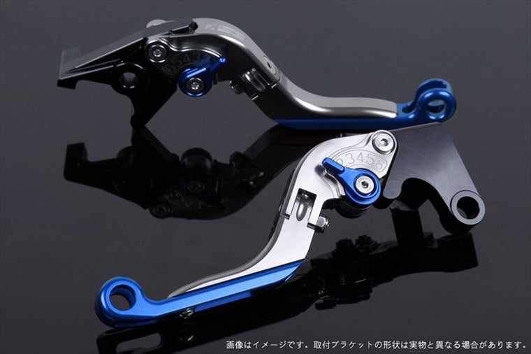 【エスエスケイ スピードラ】アジャストレバー 可倒延長式 チタン/ブルー/ブルー CB650F RC83 CBR650F RC83 HO0406694-BEBE