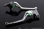 【エスエスケイ スピードラ】アジャストレバー スタンダード ロング シルバー/グリーン CB650/CBR RC83 NC750S/X RC88/RC90 HO0406655-GN