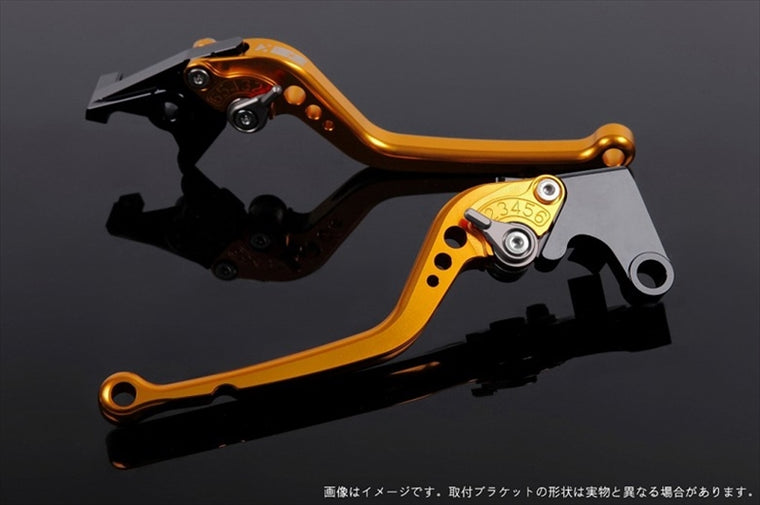 【エスエスケイ スピードラ】アジャストレバー スタンダード ロング ゴールド/チタン CB650/CBR RC83 NC750S/X RC88/RC90 HO0406656-TM