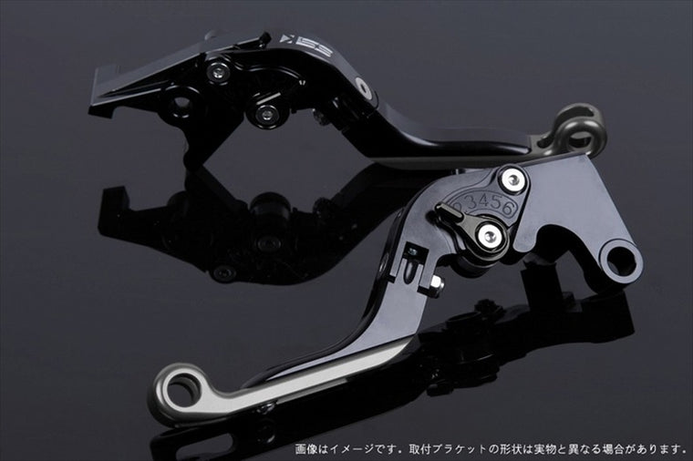 SPEEDRA(エスエスケイ スピードラ)｜アジャストレバー 可倒延長式 ブラック/ブラック/チタン 125DUKE 200DUKE 250DUKE -16｜KT0406430-BKTM