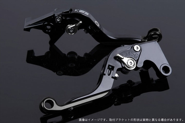 SPEEDRA(エスエスケイ スピードラ)｜アジャストレバー 可倒延長式 ブラック/シルバー/ブラック 125DUKE 200DUKE 250DUKE -16｜KT0406430-SRBK