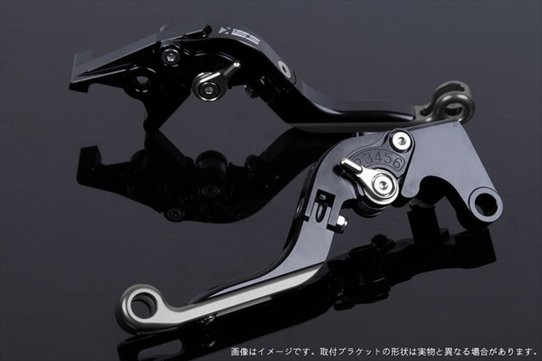SPEEDRA(エスエスケイ スピードラ)｜アジャストレバー 可倒延長式 ブラック/シルバー/チタン 125DUKE 200DUKE 250DUKE -16｜KT0406430-SRTM