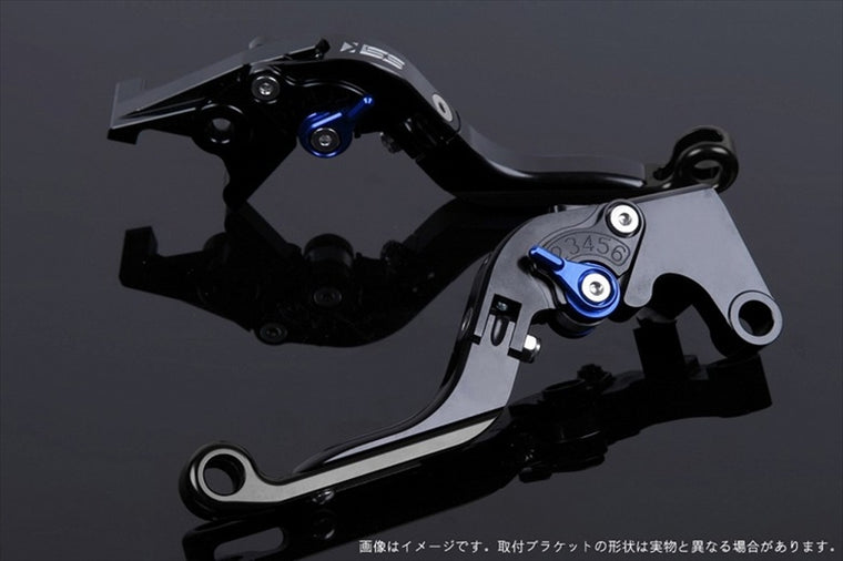 SPEEDRA(エスエスケイ スピードラ)｜アジャストレバー 可倒延長式 ブラック/ブルー/ブラック 125DUKE 200DUKE 250DUKE -16｜KT0406430-BEBK